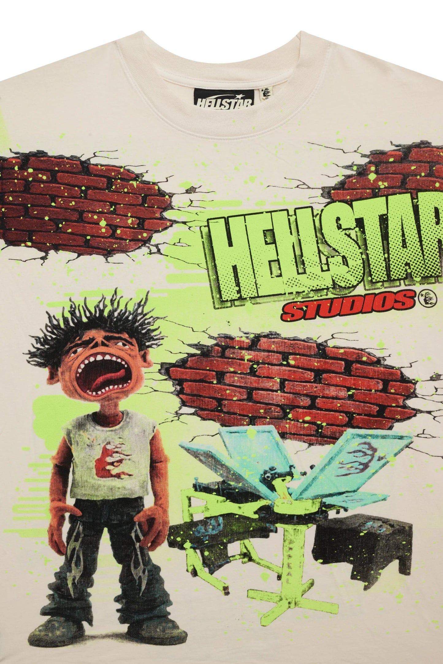 Hellstar Screaming Kid Tee (Cream)