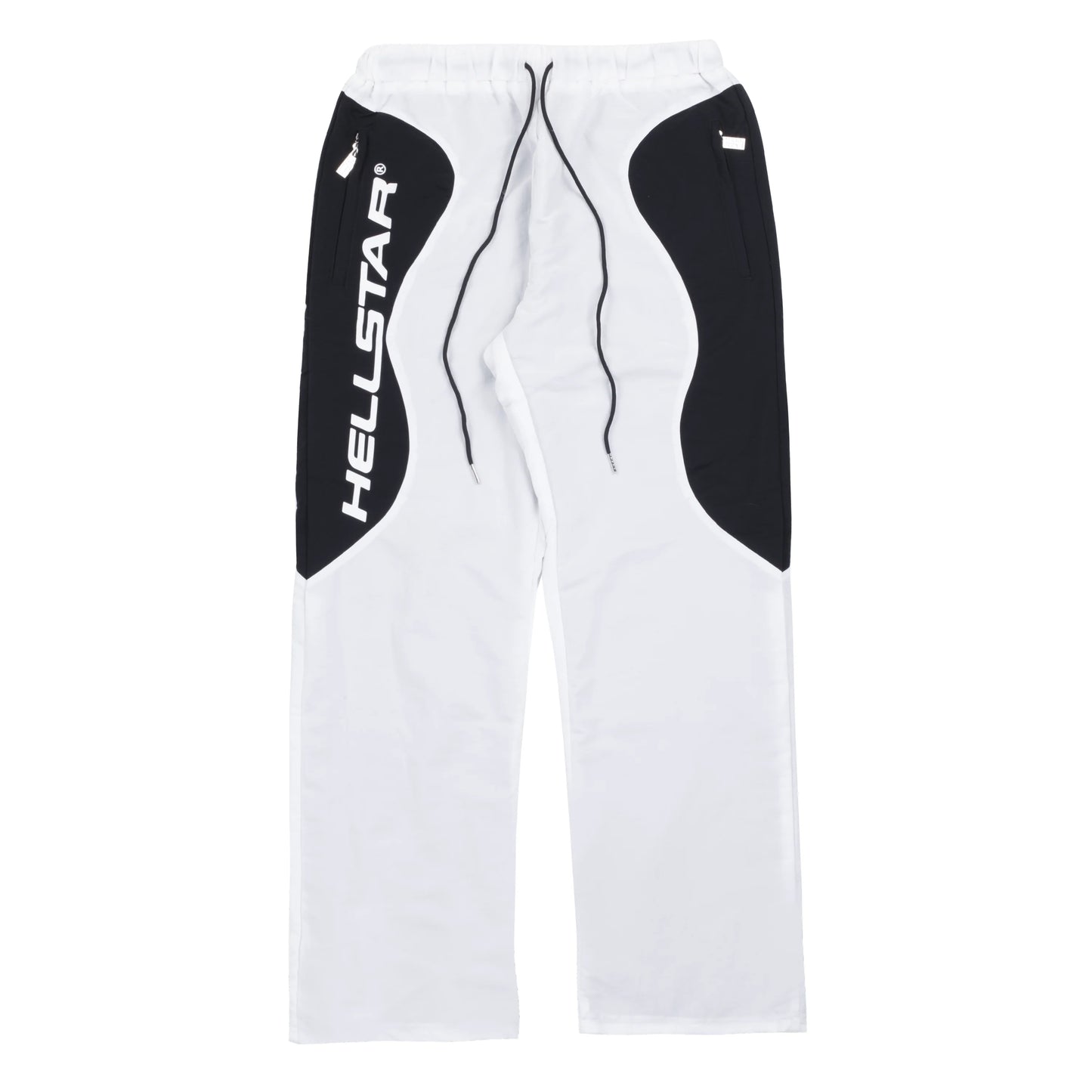 Hellstar Contrast Panal Trackpants (White)